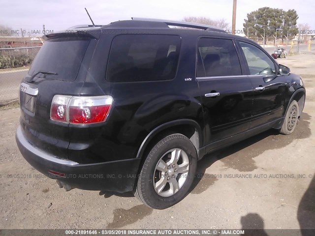 1GKER23D89J108982 - 2009 GMC ACADIA SLT-1 BLACK photo 4