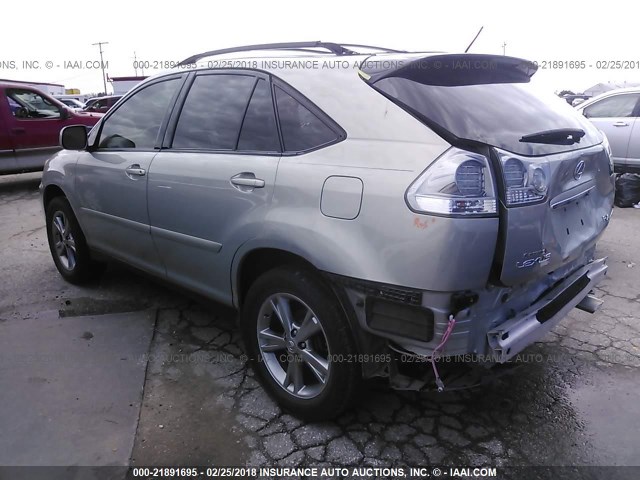 JTJGW31U160001891 - 2006 LEXUS RX 400 BEIGE photo 3