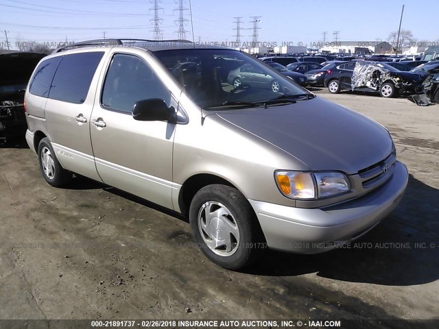 4T3ZF13C5YU190368 - 2000 TOYOTA SIENNA LE/XLE GOLD photo 1