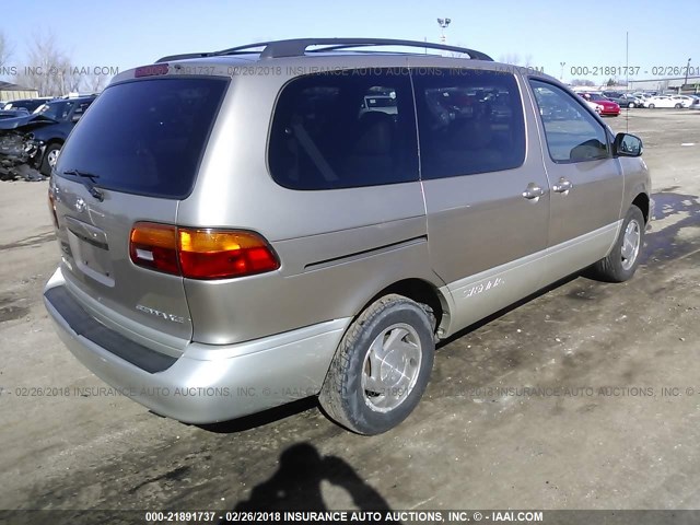 4T3ZF13C5YU190368 - 2000 TOYOTA SIENNA LE/XLE GOLD photo 4