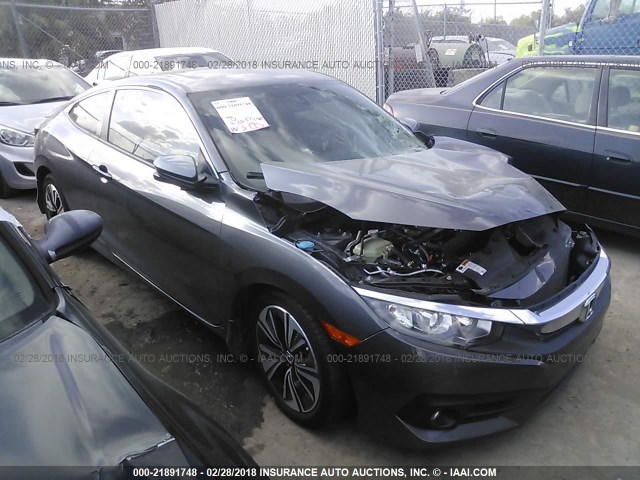 2HGFC3B33HH360527 - 2017 HONDA CIVIC EX GRAY photo 1