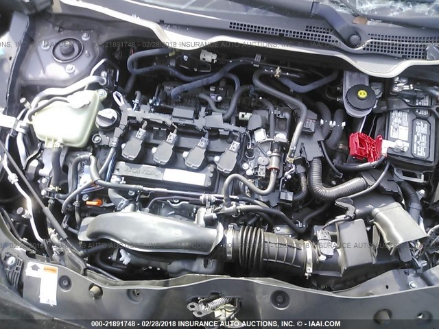 2HGFC3B33HH360527 - 2017 HONDA CIVIC EX GRAY photo 10