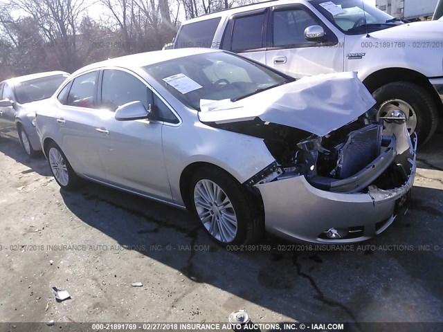 1G4PP5SK2E4131478 - 2014 BUICK VERANO SILVER photo 1