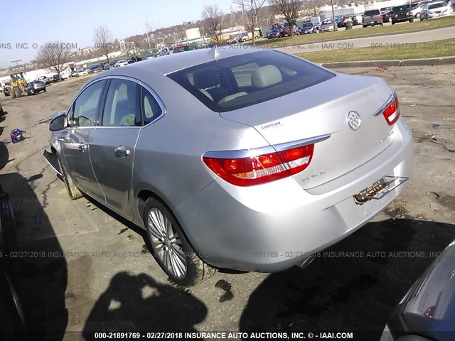 1G4PP5SK2E4131478 - 2014 BUICK VERANO SILVER photo 3