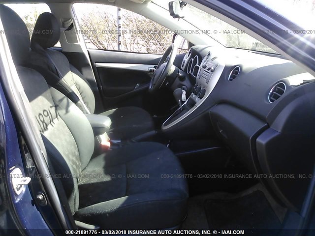 5Y2SP67889Z467890 - 2009 PONTIAC VIBE Dark Blue photo 5