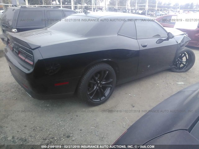 2C3CDZAG6JH177929 - 2018 DODGE CHALLENGER SXT BLACK photo 4