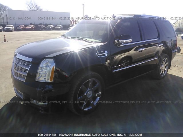 1GYUKDEFXAR159129 - 2010 CADILLAC ESCALADE PLATINUM BLACK photo 2