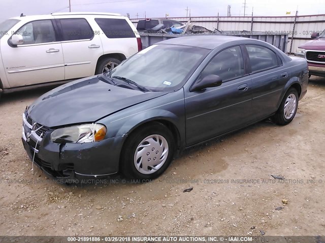 1B3EL46X46N195803 - 2006 DODGE STRATUS SXT BLUE photo 2