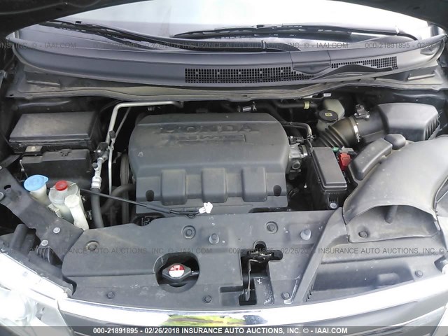 5FNRL5H67CB120856 - 2012 HONDA ODYSSEY EXL შავი ფოტო 10