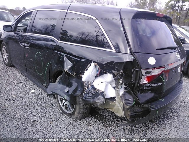5FNRL5H67CB120856 - 2012 HONDA ODYSSEY EXL შავი ფოტო 6