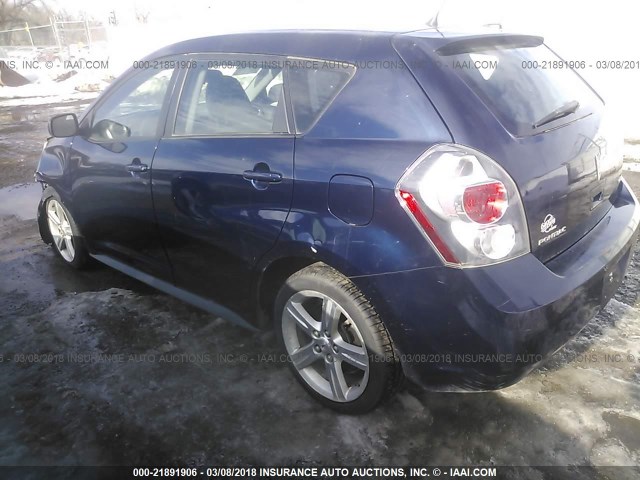 5Y2SP67009Z468932 - 2009 PONTIAC VIBE BLUE photo 3