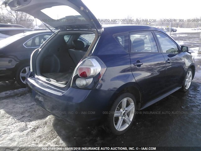 5Y2SP67009Z468932 - 2009 PONTIAC VIBE BLUE photo 4