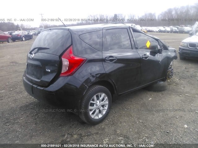 3N1CE2CP6FL443397 - 2015 NISSAN VERSA NOTE S/S PLUS/SV/SL/SR BLACK photo 4