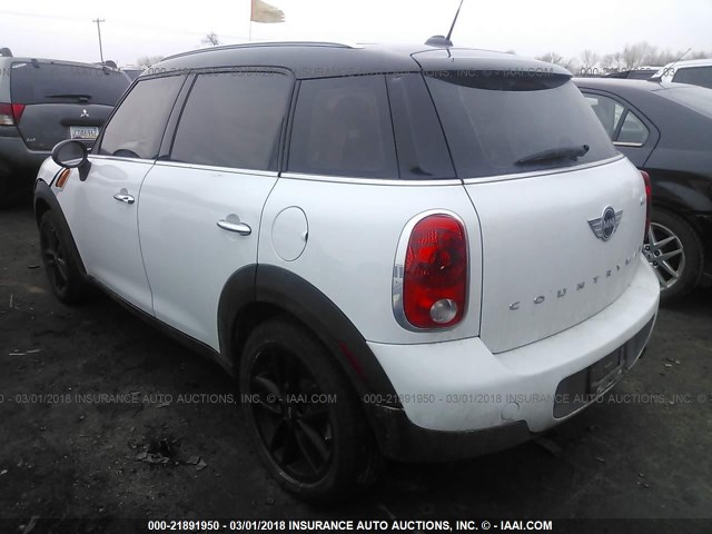 WMWZB3C57EWR37195 - 2014 MINI COOPER COUNTRYMAN WHITE photo 3