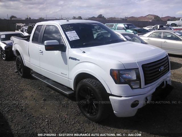 1FTFX1CT5CFC80095 - 2012 FORD F150 SUPER CAB WHITE photo 1