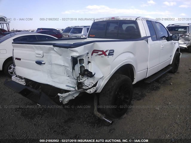 1FTFX1CT5CFC80095 - 2012 FORD F150 SUPER CAB WHITE photo 4