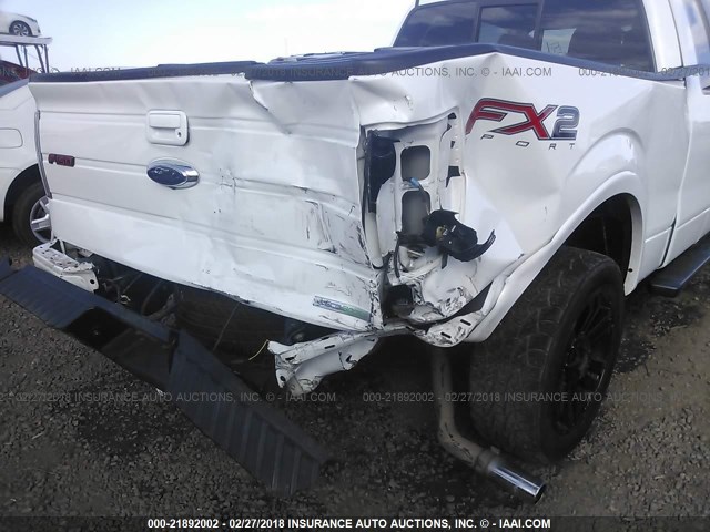 1FTFX1CT5CFC80095 - 2012 FORD F150 SUPER CAB WHITE photo 6