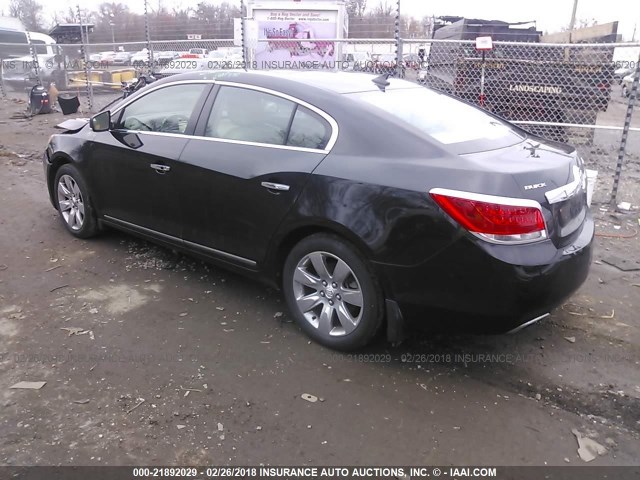 1G4GE5ED0BF386732 - 2011 BUICK LACROSSE CXS BLACK photo 3