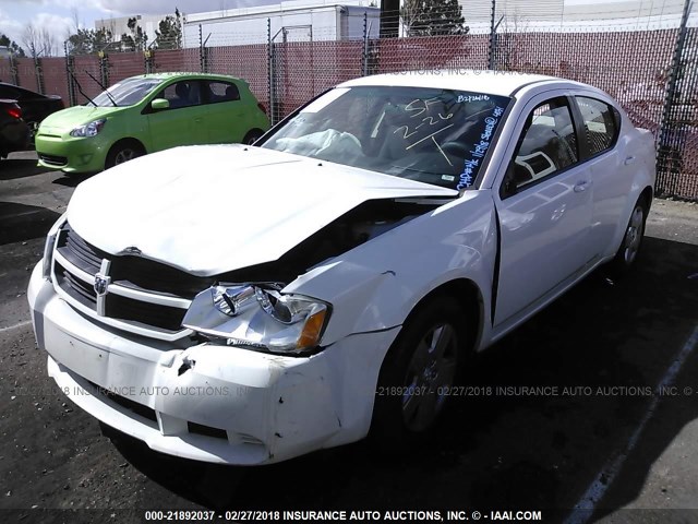 1B3CC4FB3AN134091 - 2010 DODGE AVENGER SXT WHITE photo 2