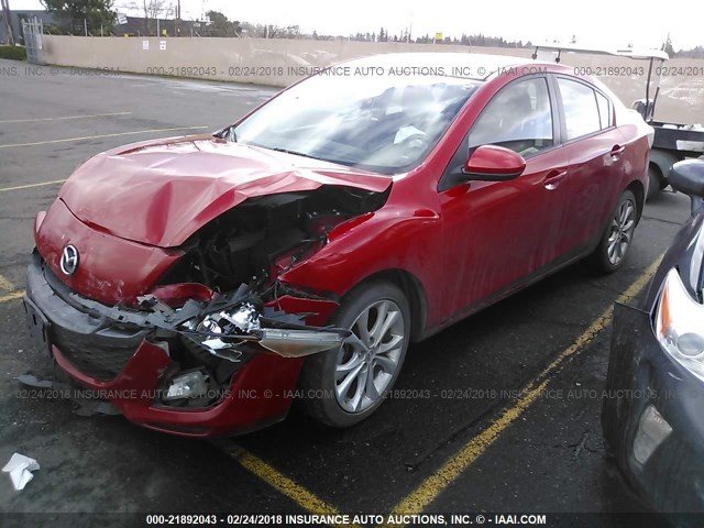 JM1BL1U61B1431402 - 2011 MAZDA 3 S RED photo 2