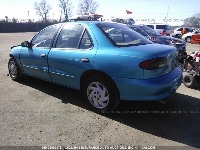 3G1JC5245WS800229 - 1998 CHEVROLET CAVALIER 蓝色 照片 3