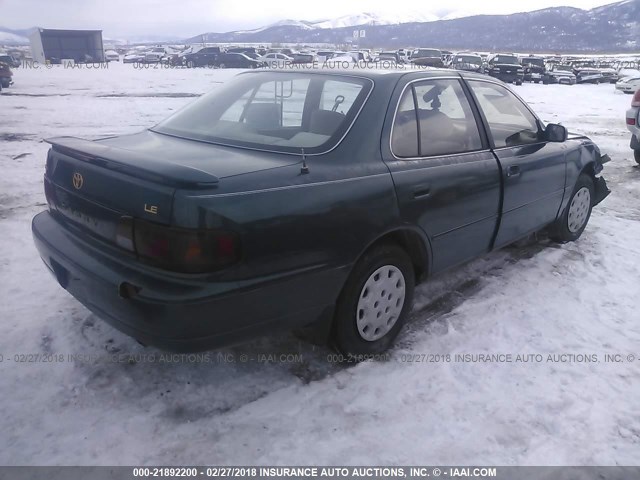 4T1BG12K4TU707359 - 1996 TOYOTA CAMRY DX/LE/XLE GREEN photo 4