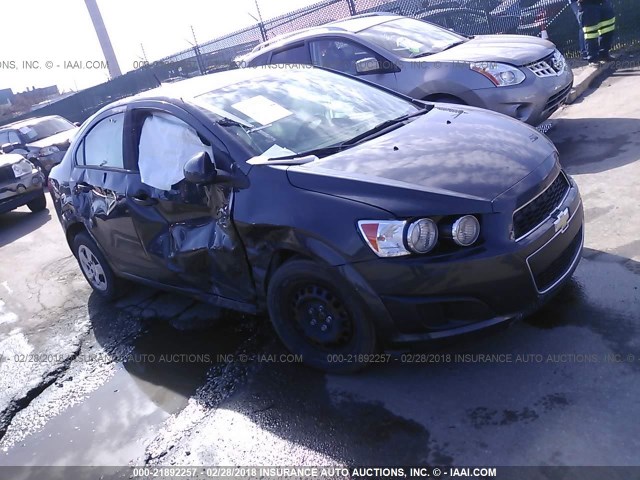 1G1JA5SG4E4144118 - 2014 CHEVROLET SONIC LS GRAY photo 1