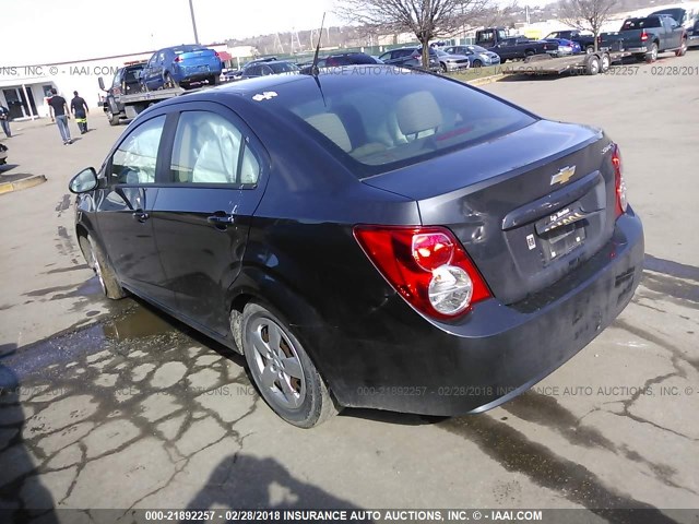 1G1JA5SG4E4144118 - 2014 CHEVROLET SONIC LS GRAY photo 3