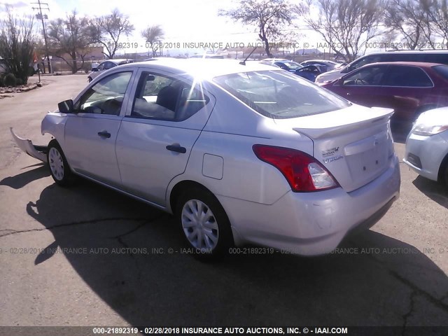 3N1CN7AP6GL899899 - 2016 NISSAN VERSA S/S PLUS/SV/SL SILVER photo 3