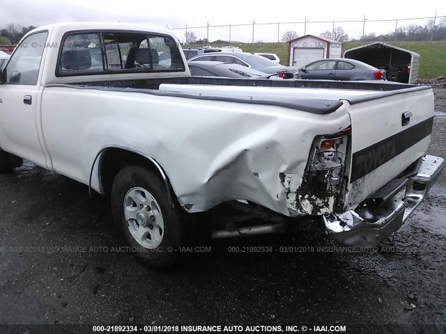 JT4VD10C1P0008564 - 1993 TOYOTA T100 SR5 WHITE photo 6