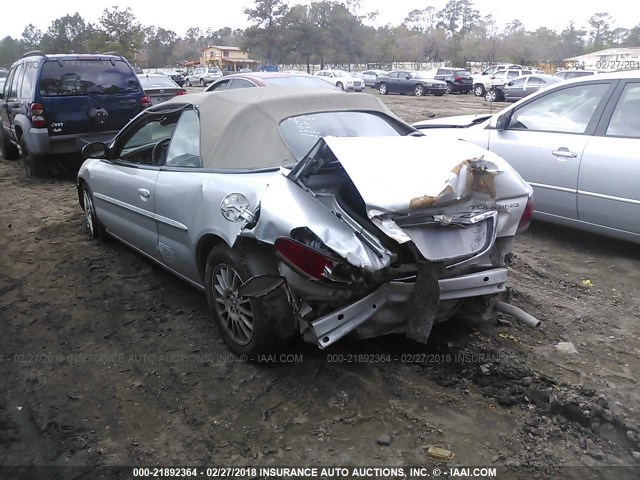 1C3EL55R96N204555 - 2006 CHRYSLER SEBRING TOURING SILVER photo 3