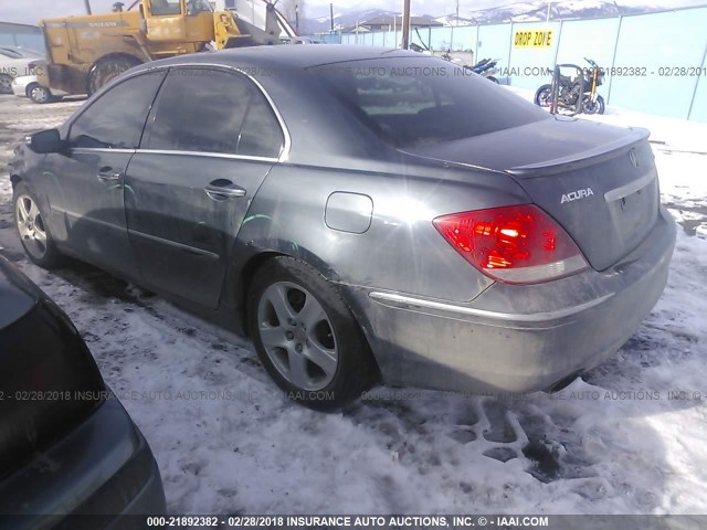 JH4KB16637C003387 - 2007 ACURA RL GRAY photo 3