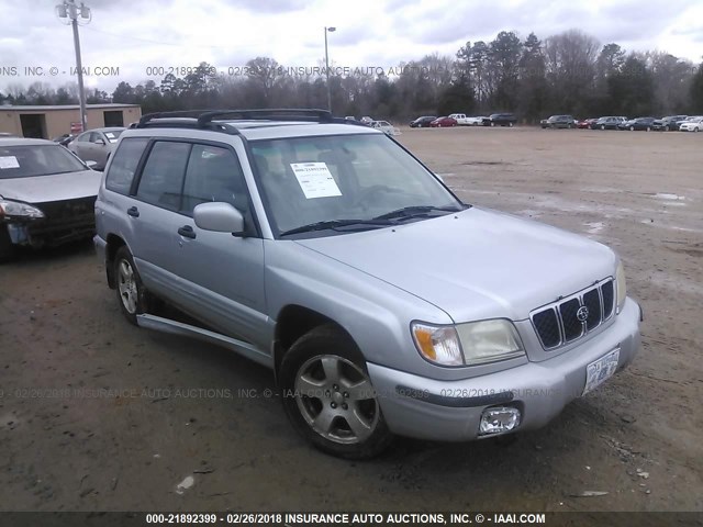 JF1SF656X2H732220 - 2002 SUBARU FORESTER S ნაცრისფერი ფოტო 1