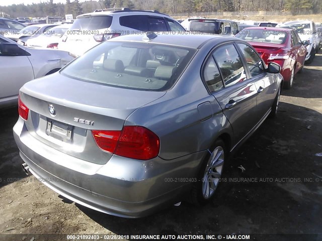 WBAPK5C57BA656896 - 2011 BMW 328 XI SULEV SILVER photo 4