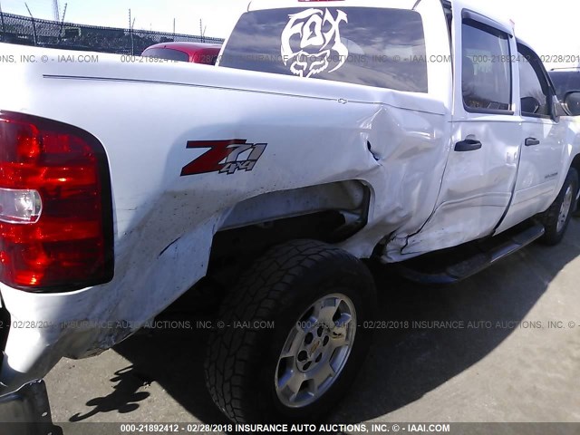 3GCRKSE34AG272502 - 2010 CHEVROLET SILVERADO K1500 LT WHITE photo 6