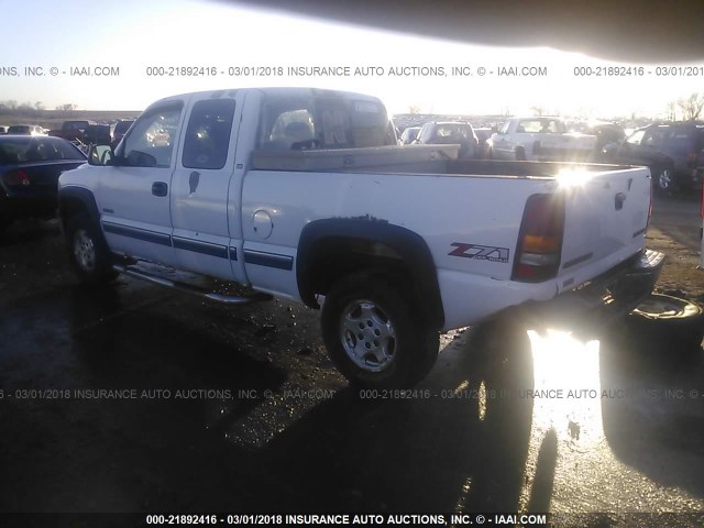 2GCEK19T821202448 - 2002 CHEVROLET SILVERADO K1500 WHITE photo 3