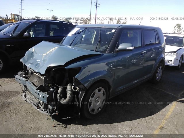 JTLKE50E281040447 - 2008 TOYOTA SCION XB ლურჯი ფოტო 2