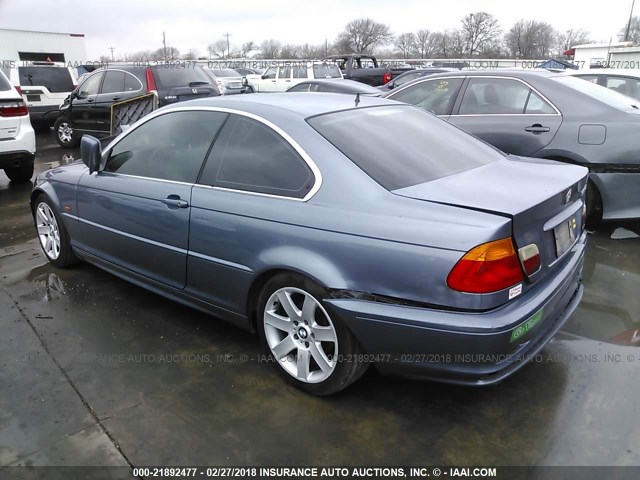 WBABM3345YJN84668 - 2000 BMW 323 CI Light Blue photo 3