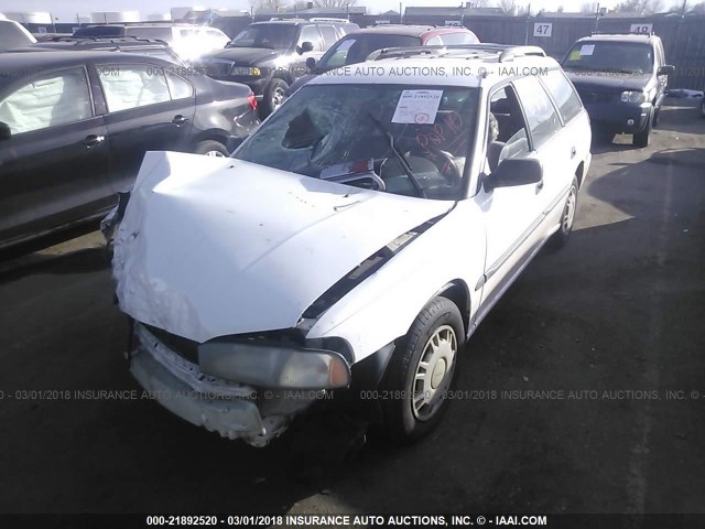 4S3BK6353T7301130 - 1996 SUBARU LEGACY L WHITE photo 2