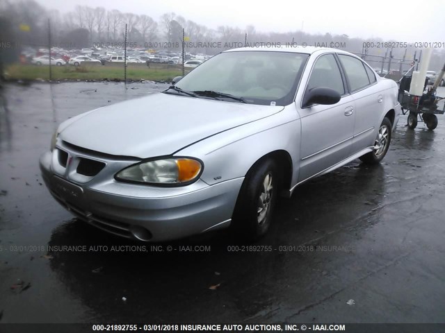 1G2NF52E54M693208 - 2004 PONTIAC GRAND AM SE1 SILVER photo 2