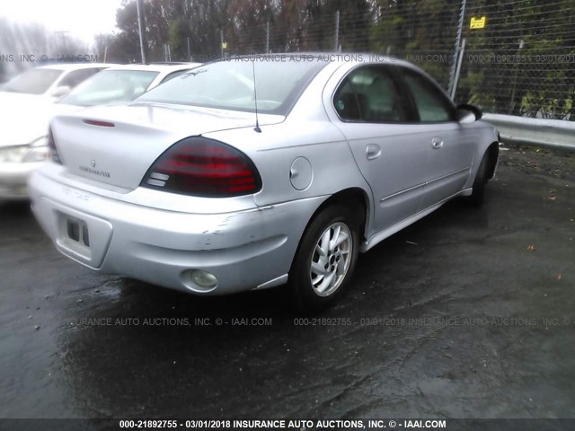 1G2NF52E54M693208 - 2004 PONTIAC GRAND AM SE1 SILVER photo 4