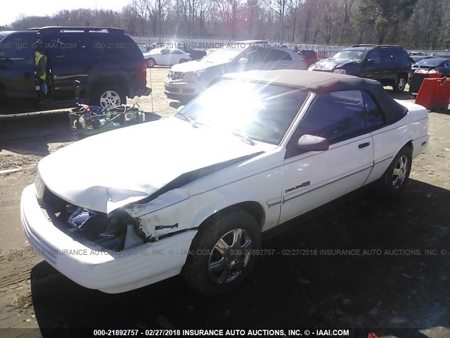 1G1JC34T9N7136300 - 1992 CHEVROLET CAVALIER RS WHITE photo 2