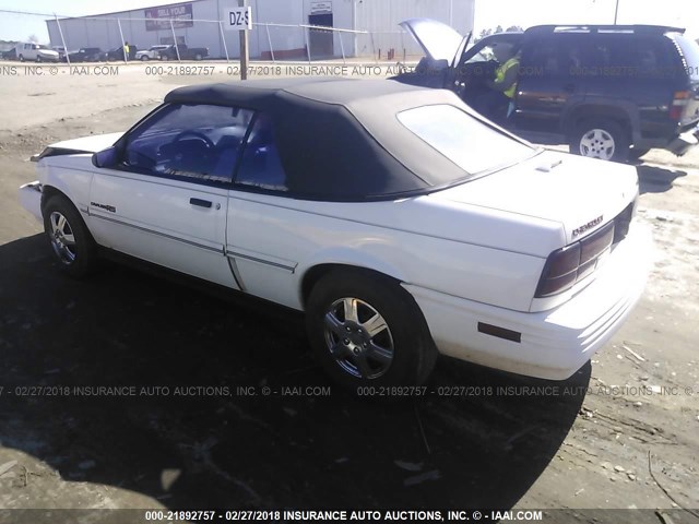 1G1JC34T9N7136300 - 1992 CHEVROLET CAVALIER RS WHITE photo 3