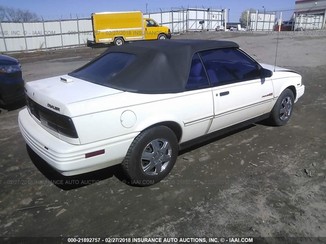 1G1JC34T9N7136300 - 1992 CHEVROLET CAVALIER RS WHITE photo 4