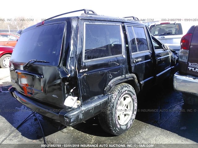 1J4FF68S1XL501564 - 1999 JEEP CHEROKEE SPORT/CLASSIC Czarny zdjęcie 4