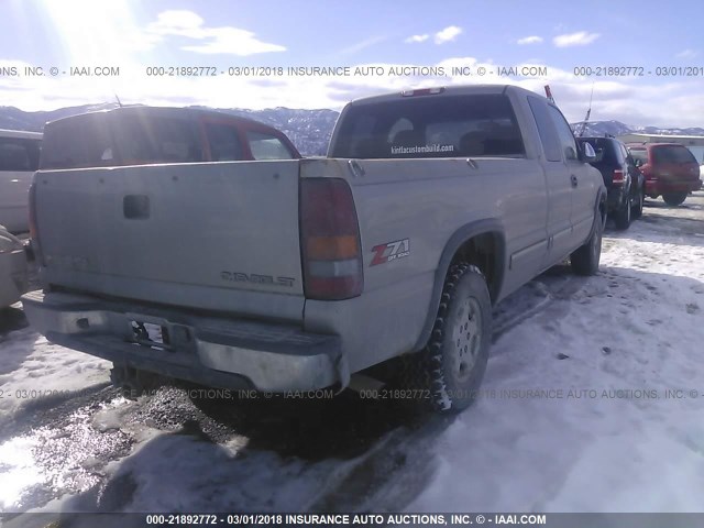 1GCEK19TX2E298470 - 2002 CHEVROLET SILVERADO K1500 SILVER photo 4