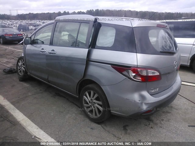 JM1CW2BL5F0183855 - 2015 MAZDA 5 SPORT GRAY photo 3