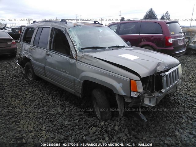 1J4GZ58S1TC210644 - 1996 JEEP GRAND CHEROKEE LAREDO GREEN photo 1