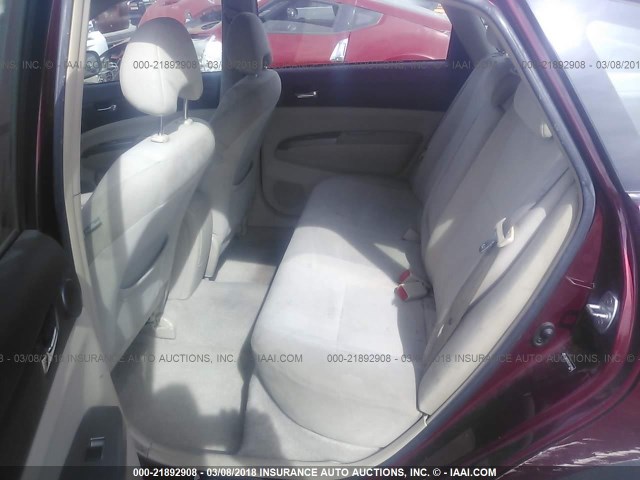 JTDKB20U257015986 - 2005 TOYOTA PRIUS 勃艮第红 照片 8