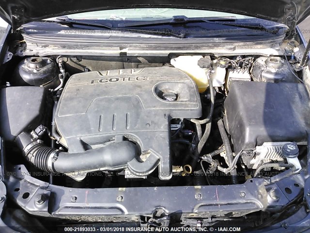 1G1ZA5EU7BF300138 - 2011 CHEVROLET MALIBU LS ნაცრისფერი ფოტო 10